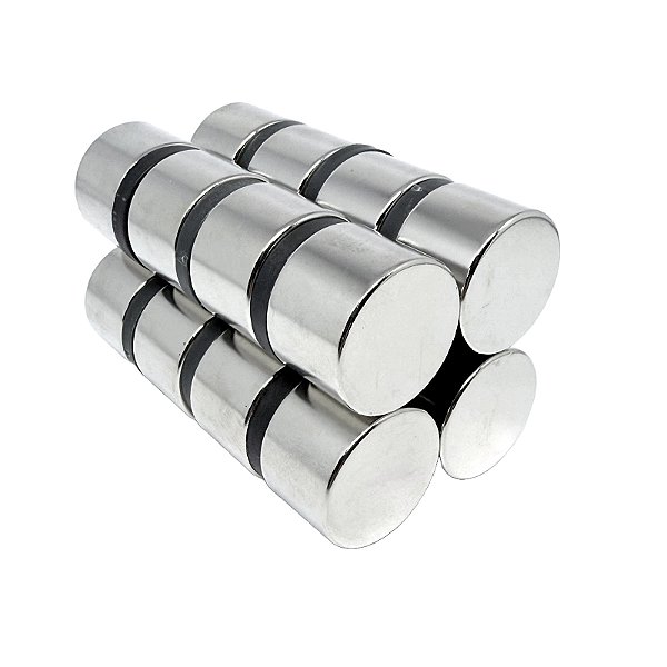 Imã De Neodímio Disco 30mm x 20mm - N42