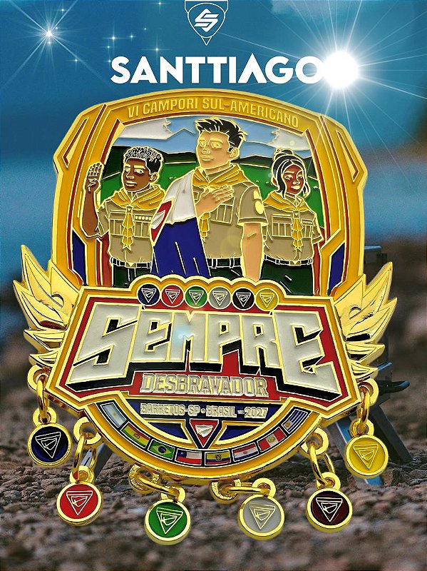 PIN COM CLASSES - VI CAMPORI SUL-AMERICANO SEMPRE DESBRAVADOR - DSA (2027)