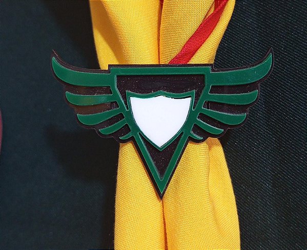 PRENDEDOR ACRÍLICO DBV ASAS-VERDE