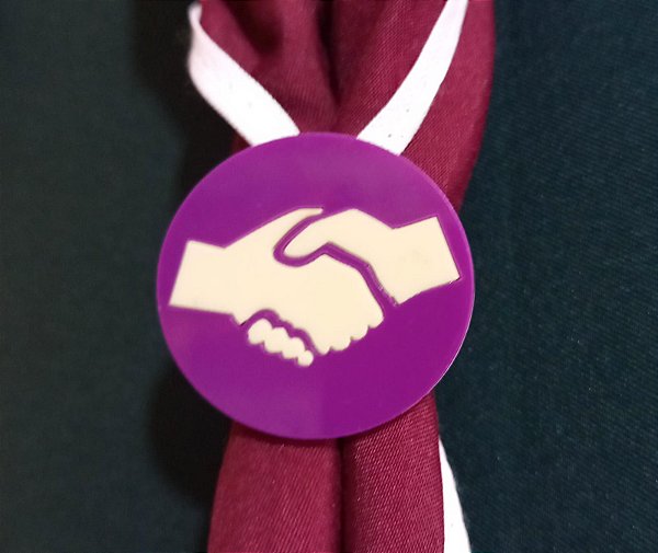 PRENDEDOR ACRÍLICO MÃOS AJUDADORAS