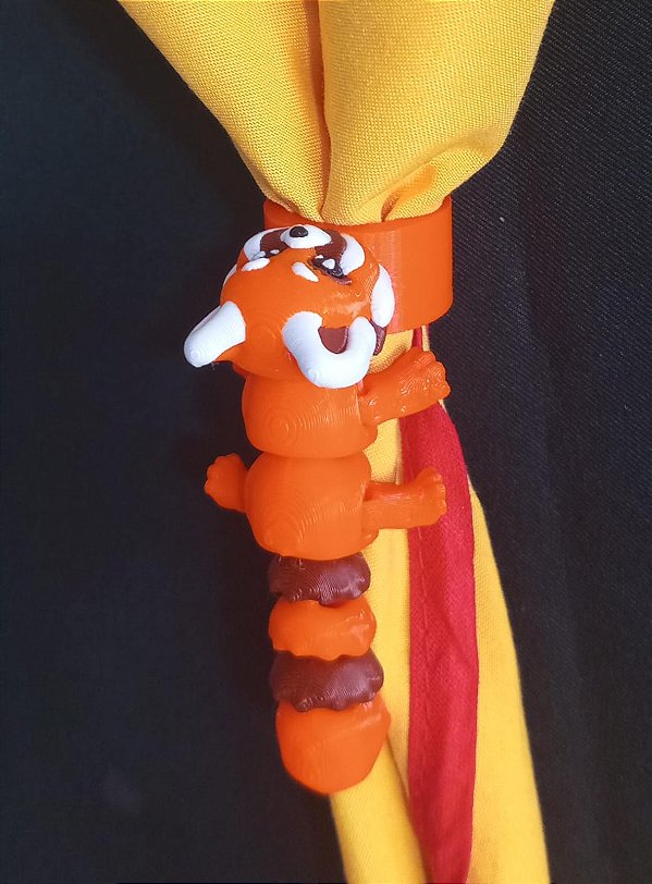 PRENDEDOR 3D - PANDA VERMELHO