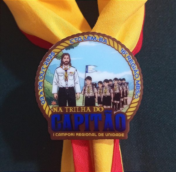 PRENDEDOR ACRÍLICO - NA TRILHA DO CAPITÃO