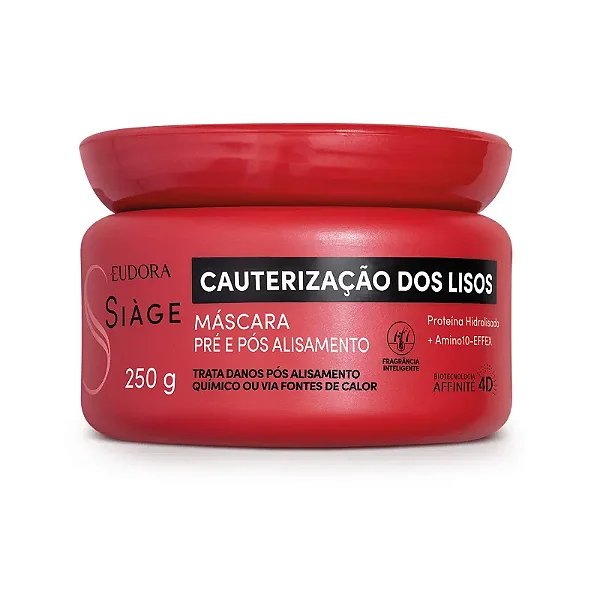 EUDORA SIAGE MASCARA CAPILAR CAUTERIZAÇÃO DOS LISOS 250g