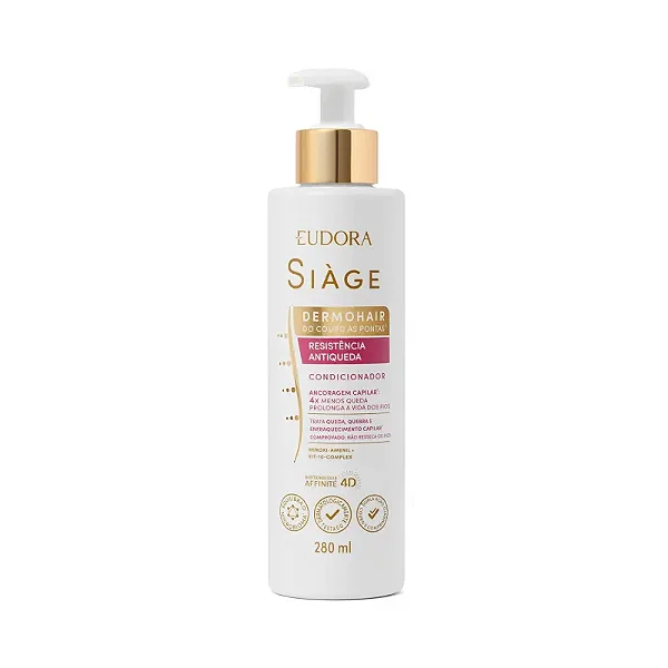 EUDORA SIAGE CONDICIONADOR DERMO HAIR RESISTÊNCIA ANTIQUEDA 280ml
