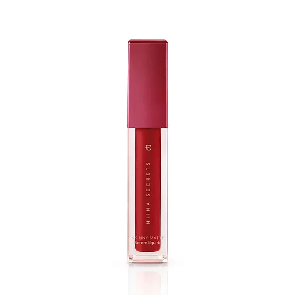 Batom Líquido Vermelho Hibisco Niina Secrets Skinny Matte 5ml - Eudora