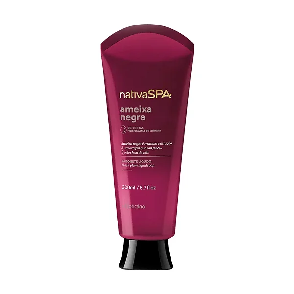 BOTICÁRIO NSPA SABONETE LIQUIDO CORPORAL  AMEIXA NEGRA  200ml