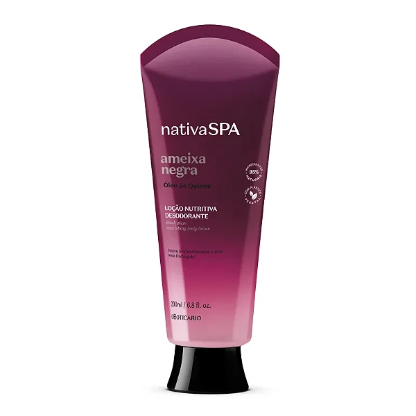 BOTICÁRIO NSPA LOCAO DESODORANTE HIDRATANTE CORPORAL AMEIXA NEGRA 200ml