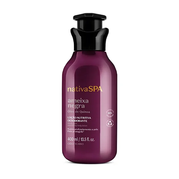 BOTICÁRIO NSPA LOCAO DESODORANTE HIDRATANTE CORPORAL AMEIXA NEGRA 400ml