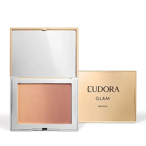 EUDORA GLAM BLUSH BRNZEADOR COMPACTO METALS 7g