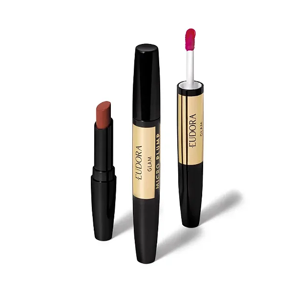Batom Duo Terracota Retrô Glam Micro Plump 1,8g - Eudora