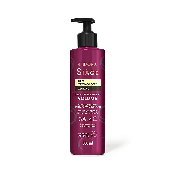 EUDORA SIAGE CREME DE PENTEAR VOLUME PRO CRONOLOGY CURVAS 300ml