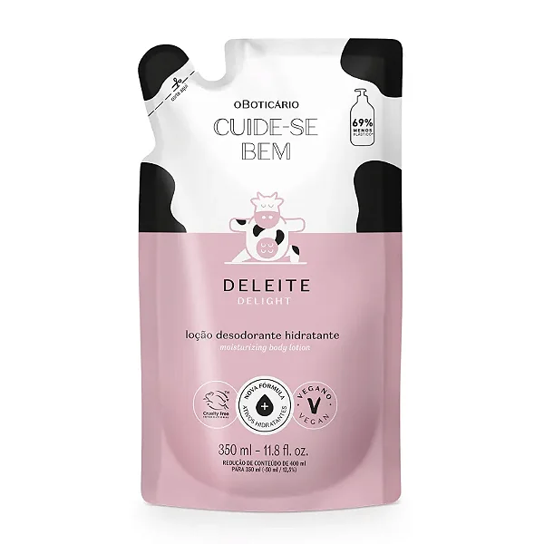 Refil Loção Hidratante Corporal De Leite 350ml- O Boticário