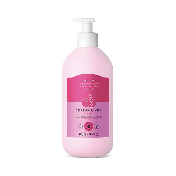Loção Hidratante Corporal Cereja Livre 400ml - O Boticário