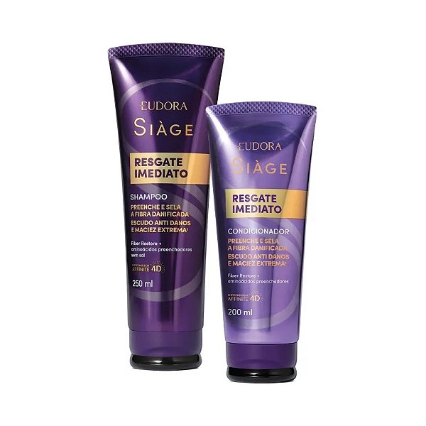 Kit Resgate Imediato Shampoo + Condicionador - Eudora