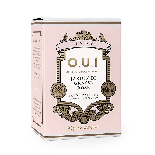 O.U.i Sabonete Perfumado Savon Parfumé Jardin De Grasse Rose 90g