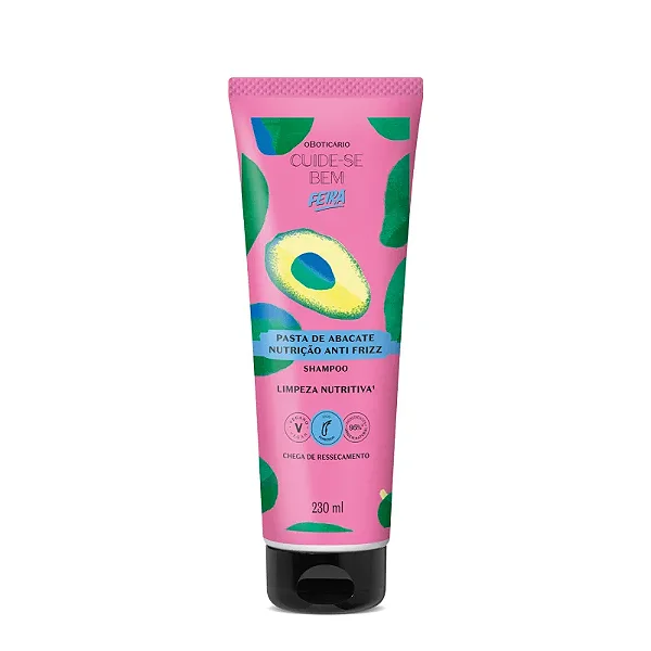 Shampoo Cuide-se Bem Feira Pasta de Abacate 230ml - O Boticário