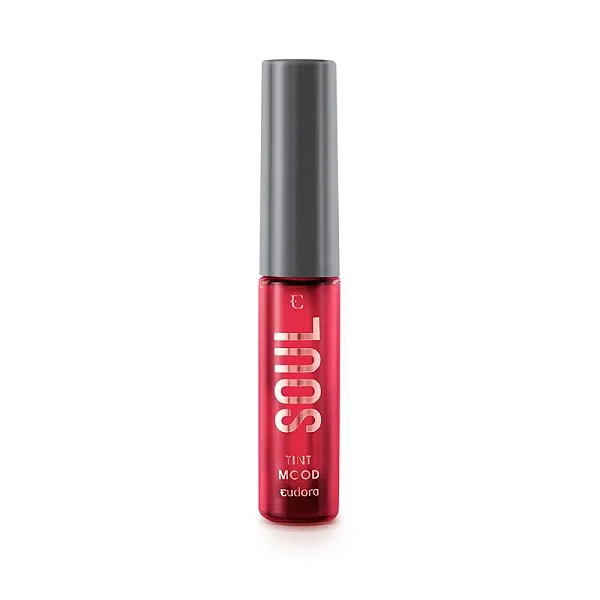Batom Líquido SOUL Lip Tint Mood Vermelho Happy - Eudora