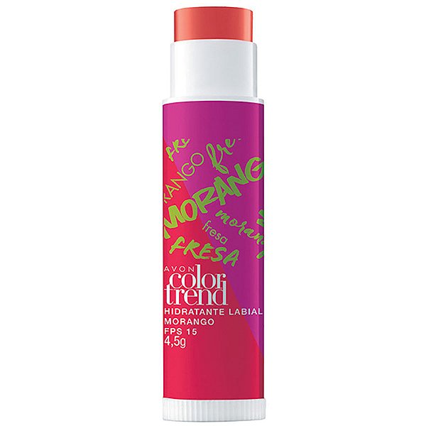 Hidratante Labial Labial Morango FPS 15 Color Trend - Avon