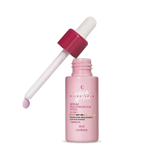 Sérum Facial Multiprotetor FPS 50 12 em 1 Niina Secrets Skin 30ml - Eudora