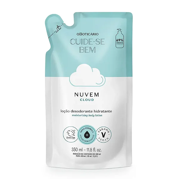Refil Loção Desodorante Hidratante Cuide-se Bem Nuvem 350ml - O Boticário