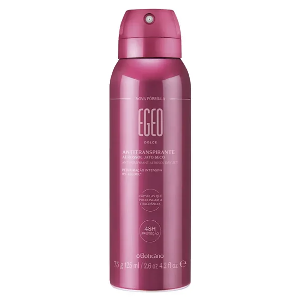 Desodorante Antitranspirante Aerosol Egeo Dolce 75g/125ml - O Boticário