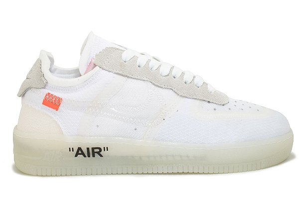 Tênis Nike Air Force 1 OFF WHITE Branco Tênis Nike Air Force 1 OFF WHITE Branco