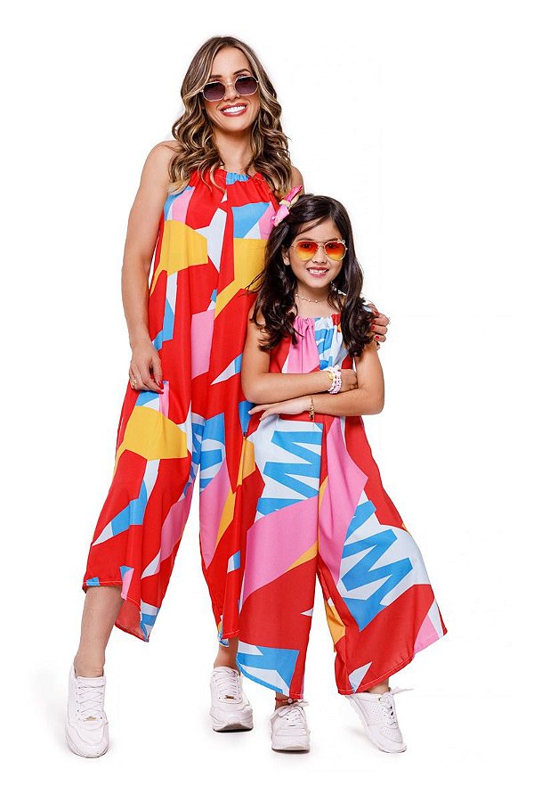 MÃE E FILHA MACACÃO BOLA