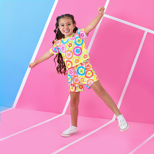 Conjunto  infantil feminino Colorê