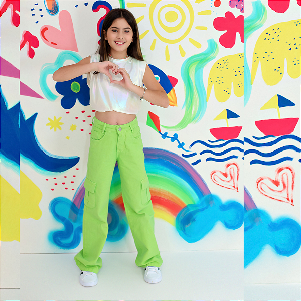 Calça Infantil Jeans Menina Julieta