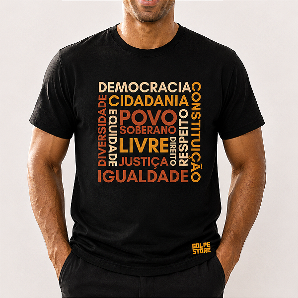Camiseta Palavras da Democracia