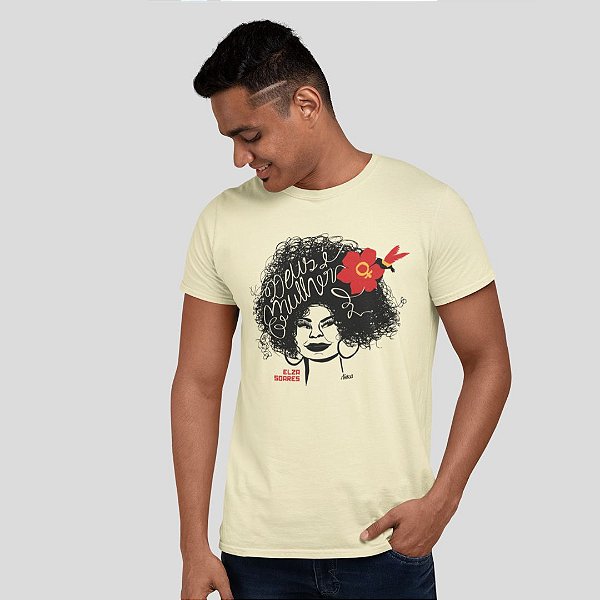 Camiseta Elza Soares - Deus é mulher - GOLPE STORE