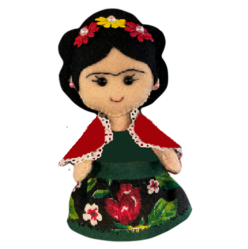 Boneca Decorativa Frida Kahlo