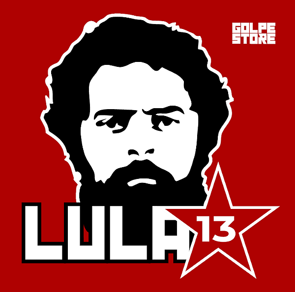 Adesivo Quadrado Lula Metalúrgico - 20cm x 20cm