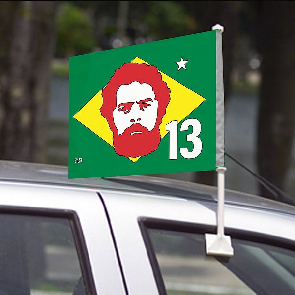 Bandeirinha de Carro Lula Brasil