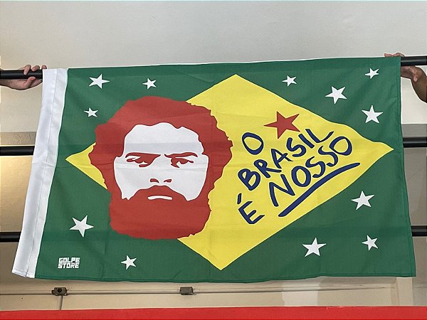 Bandeira Lula O País é Nosso 1.5m x 1.00m