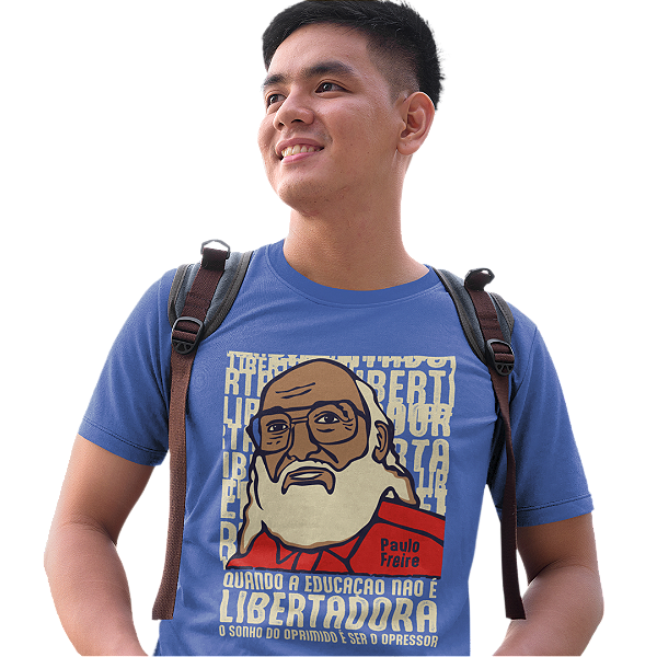 Camiseta Paulo Freire Educação Liberta
