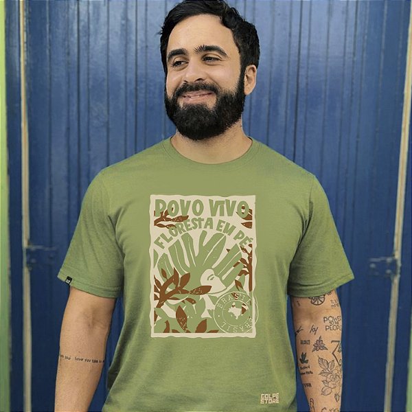 Camiseta Povo Vivo Floresta em Pé
