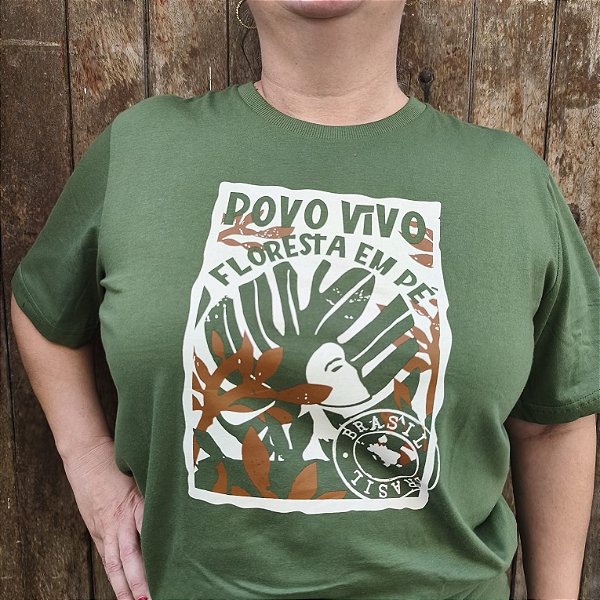 Camiseta Povo Vivo Floresta em Pé