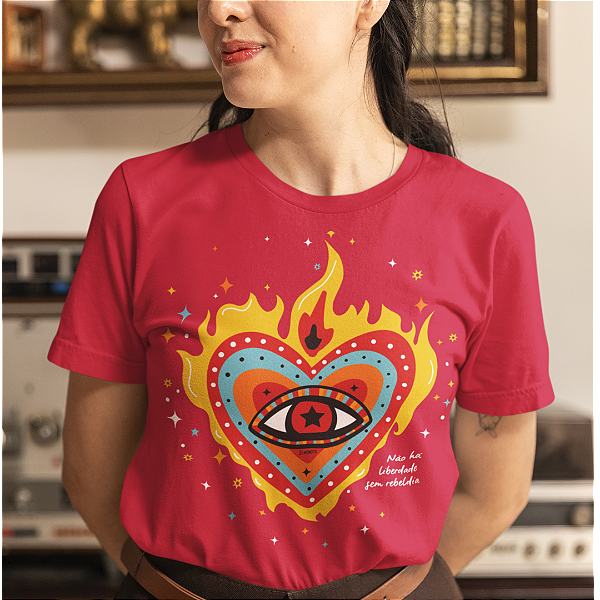 Camiseta Coração Rebeldia