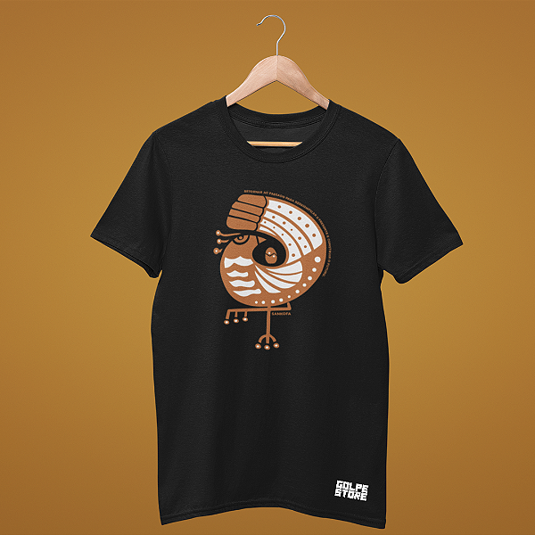 Camiseta Sankofa Símbolo Adinkras