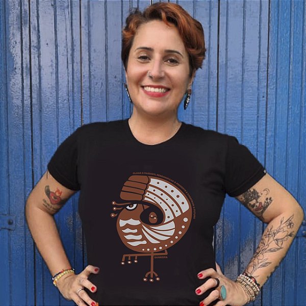 Babylook Sankofa Símbolo Adinkras