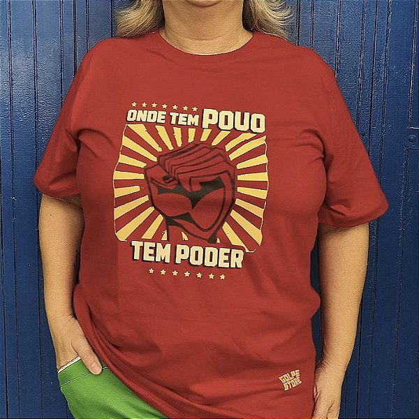 Camiseta Lula Povo e Poder