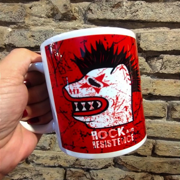 Caneca La Ursa Rock Vermelha