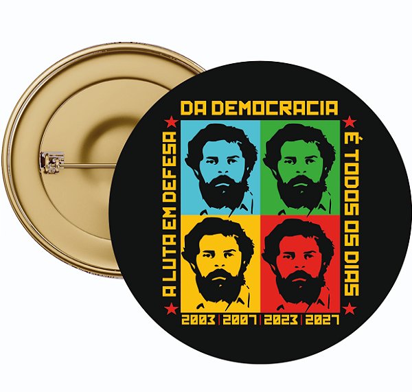 Botton Lula Pop Art