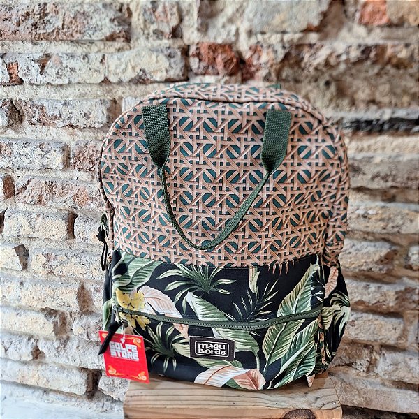 Mochila Impermeável Estampada Magu Bordô