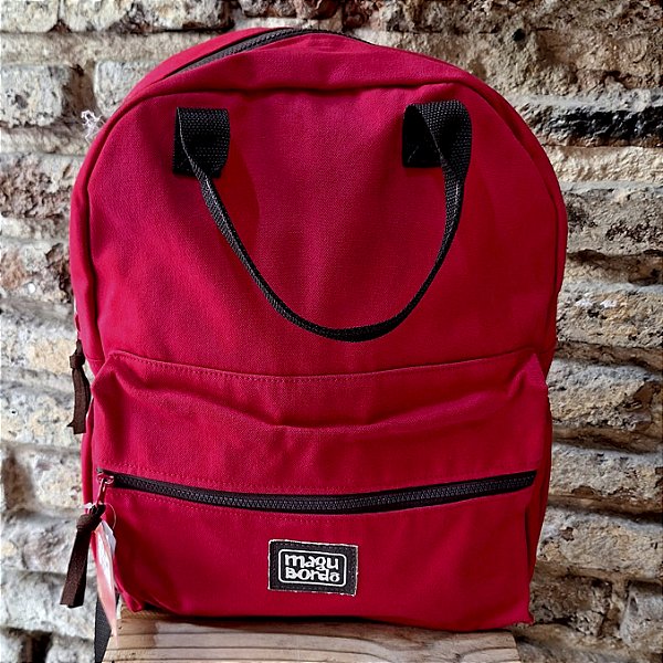 Mochila Lona Magu Bordô