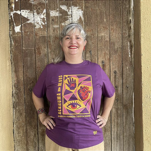 Camiseta Nenhuma a Menos Manifesto Antifeminicídio
