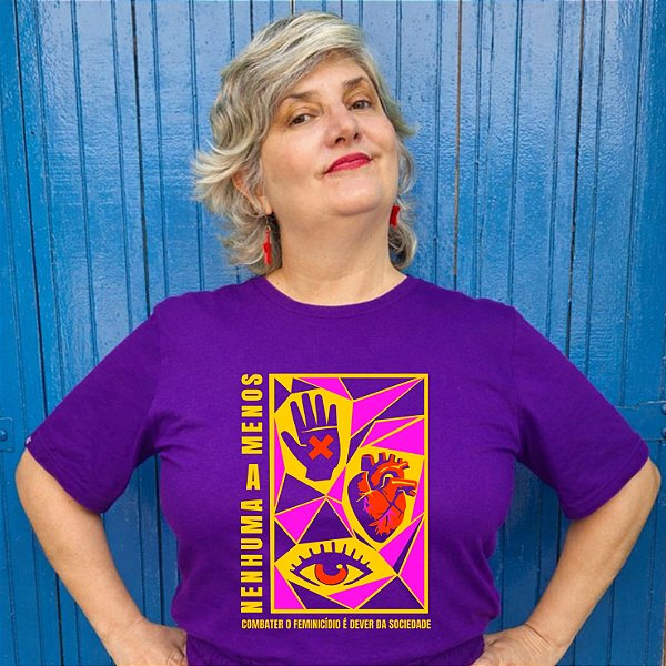 Camiseta Nenhuma a Menos Manifesto Antifeminicídio