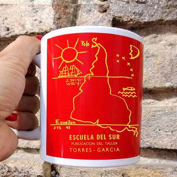 Caneca América Invertida de Torres García