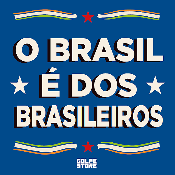 Adesivo Quadrado Brasil dos Brasileiros - 20cm x 20cm